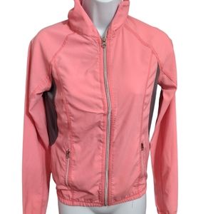 Live Love Dream pink and grey full zip active wear jacket